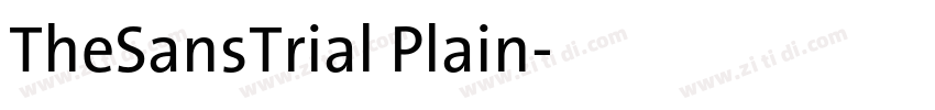 TheSansTrial Plain字体转换